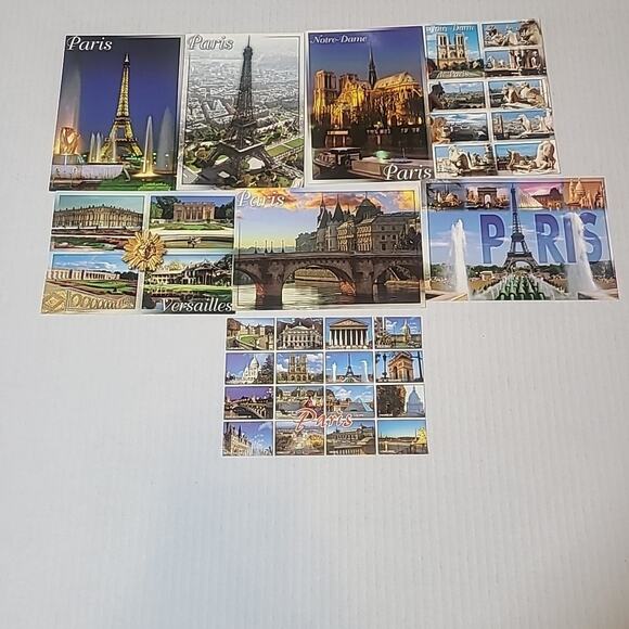 Lot Of 8 Postcards Of Paris Collectible Never posted, Beautiful Art - Picture 8 of 10